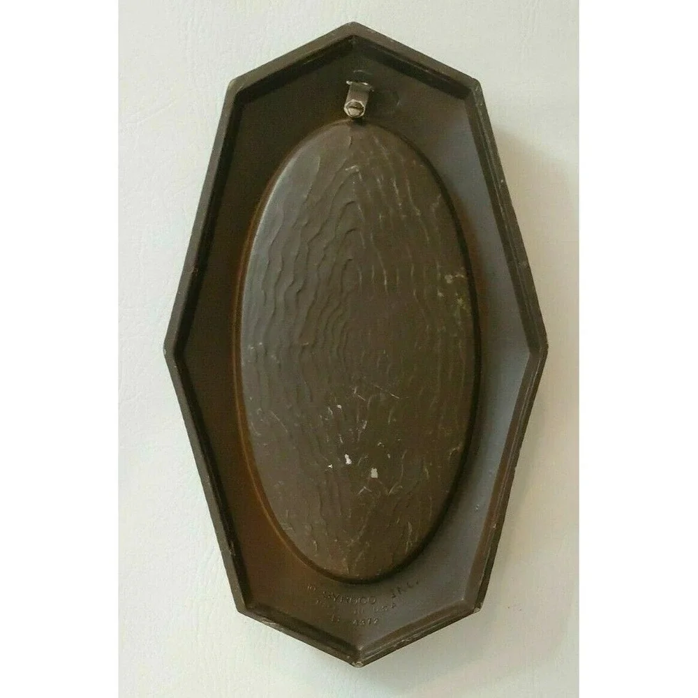 3 MCM Syroco Wall Hangings Vtg 1960s Mid Century Plaques Churn Grinder Bellows